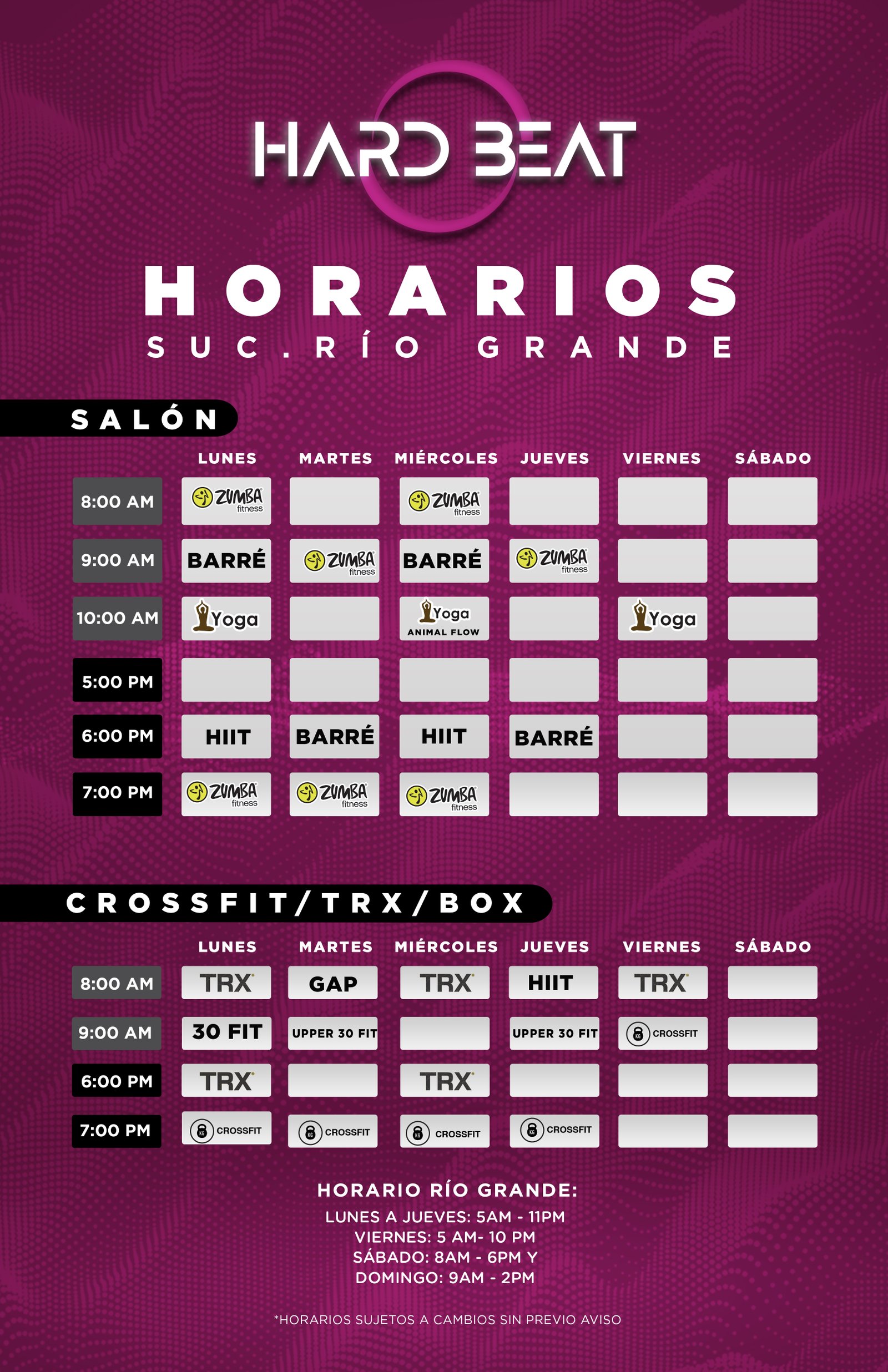 Horarios