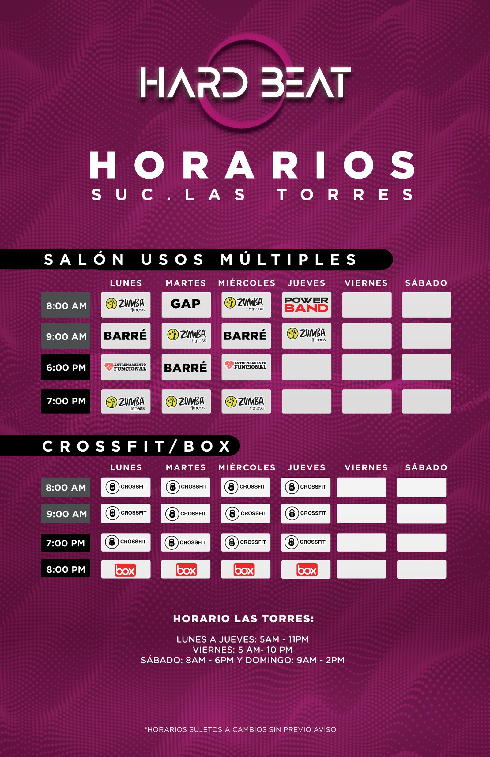 Horarios